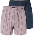 Schiesser Herren 2 Pack Boxershorts Baumwolle Jersey weich Multipack - Jerseyboxer