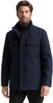 Tom Tailor Herren 2-in-1 Wolljacke mit Abnehmbarer Innenjacke
