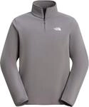 THE NORTH FACE Herren Glacier Fleece 1/4 Zip Sweatshirt, Smoked Pearl, L