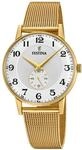 Festina Herren Uhr Analog aus Edelstahl 316L Goldfarben - Quarzwerk - Herren Uhren