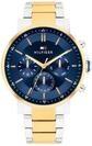 Tommy Hilfiger Multi Zifferblatt Quarz Uhr f&uuml;r Herren mit Goldfarben