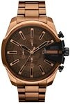 Diesel Mega Chief Slim Herren 48MM Braune Edelstahluhr, DZ4697