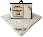 Meivita Merino Schafschurwolle Sommerdecke EXTRA LEICHT in 200x200 cm im