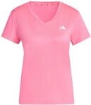 adidas Women's Workout Essentials V-Neck T-Shirt, Lucid pink, S