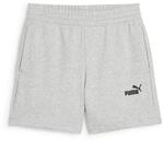 PUMA Damen Essentials Small No. 1 Logo High-Waist-Shorts S, Light Gray Heather
