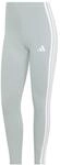 adidas Women's ESSENTIALS 3-STRIPES COTTON LEGGINGS, Wonder Sage/white, S