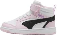 Puma Rebound V6 MID AC+ PS Sneaker, White Black-Pearl Pink, 44 EU Child, Puma Wei&szlig;