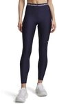 Under Armour UA HeatGear Leggings - Midnight Navy/White - LG, Midnight Navy/White, L