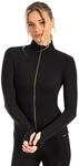 SMILODOX Sportjacke Damen Kenna, Laufjacke mit Stehkragen, Sport Oberteil mit