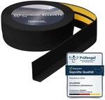 HOLZBRINK Weichsockelleiste selbstklebend PVC 50x20mm, 10 m | Winkelleiste f&uuml;r