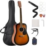 VEVOR Dreadnought Akustik Gitarre, 1041,4 mm, Akustische Gitarre Set Anf&auml;ngerpaket