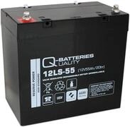 Q-Batteries 12LS-55 / 12V - 55Ah Blei Akku Standard-Typ AGM VRLA 10 Jahres Typ