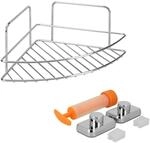 Metaltex Bad Eckregal Reflex LUXY mit Vacuum-Fix, ohne Bohren, Chrom-Look