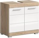 xonox.home - Waschbeckenunterschrank Lambada 60x56x34 cm in Sonoma Eiche hell und