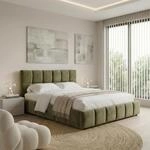 IDIMEX Polsterbett Emilia 140x200 cm, Gr&uuml;n - Bett mit Lattenrost, Bettgestell...
