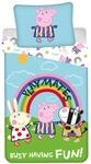 Jerry Fabrics Peppa Wutz Kinderbettw&auml;sche Leuchtmotiv mit Luzie Locke, Zoe...