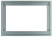 TECE WC-Abdeckrahmen Metall Chrom gl&auml;nzend, f&uuml;r WC-Einbaurahmen