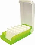 helit H6901159 - Karteikarten Box &bdquo;the beebox DIN A7 quer, gr&uuml;n, Lernkartei...