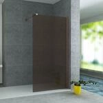 Belvit Duschwand Duschabtrennung aus Glas, Walk In Dusche mit ESG...