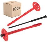 PROTEKTOR D&auml;mmstoffd&uuml;bel 100 St&uuml;ck &Oslash;10x200mm mit Kunststoffnagel f&uuml;r WDVS...
