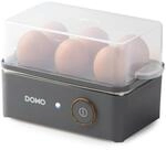 DOMO DO9283EK Eierkocher f&uuml;r zu 6 Eier - 'Wood You' Serie - 400W - Mattgrau
