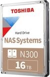 TOSHIBA N300 16TB Interne NAS-Festplatte, 3,5'' SATA HDD, 7200 RPM, 24/7...