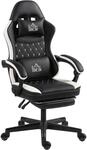 HOMCOM Gaming Stuhl Ergonomischer Gamer Stuhl mit Lendenwirbelst&uuml;tze,...