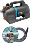 Gardena Gartenpumpe 5200 Silent Set Pumpen: 26% mehr Wasserdurchfluss bei...