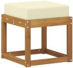 vidaXL Outdoor Hocker Bank Massivholz Akazie Natur, Moderner Garten Lounge,...