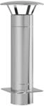 vidaXL Kaminverl&auml;ngerung Silber 35 x 35 x 82 cm Edelstahl, Garten und Terrasse,