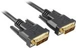 Sharkoon DVI-D auf DVI-D Kabel 19-polig 3m schwarz