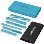 Gamma+ Professionelles Kamm-Set mit Etui | 6 Friseurk&auml;mme f&uuml;r Haare und Bart...