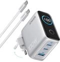 Anker 100W USB C Ladeger&auml;t, Smart Ladeger&auml;t, kompaktes 3-Port GaN Netzteil