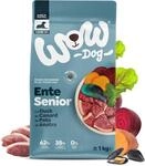 WOW Dog Senior Hunde Trockenfutter Minis mit Ente 1 x 1kg | ohne Getreide