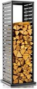 WESTMANN Kaminholzregal Luma Lane 38x38x112 cm Anthrazit Stahl wetterfest