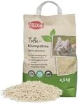 TRIXIE Tofu-Klumpstreu f&uuml;r Katzen, aus Pflanzenfasern &ndash; 4,5 kg | Staubarmes, stark