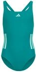 adidas M&auml;dchen 3-Stripes C-Back Swimsuit Kids Swimwear, Equipment Green/Clear...