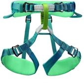 PETZL Macchu Kinder Sportklettergurt verstellbar atlantic blue