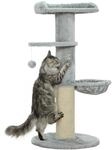 PawHut Kratzbaum 103,5 cm Katzenbaum mit H&auml;ngematte, Bett, Plattform,
