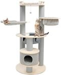 CanadianCat Company | Kratzbaum Harper, beige-anthrazit, 168cm, Stabiler...