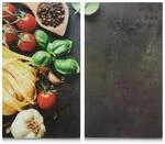 Zeller 26330 Herdabdeck-/Schneideplatten-Set Pasta, 2-TLG., ca. 30 x 52 cm