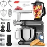 Fentic 6-in-1 K&uuml;chenmaschine &ndash; 2000W &ndash; Mit Fleischwolf, 1,5L Entsafter,