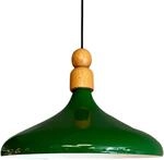 bamyum Champion Pendelleuchte aus Holz, 35 cm H&auml;ngelampe Metall E27 Moderne...