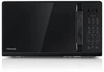 TOSHIBA Multifunktionale Mikrowelle in spiegelndem Schwarz|20 Liter|800W|Digitale