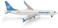 Herpa Modellflugzeug Air Europa Boeing 737 Max 8 Miniatur im Ma&szlig;stab 1:500,