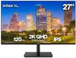 Nilox NXM272K1204 Gaming-Monitor 27 Zoll 2K QHD 2560 &times; 1440 IPS, Frequenz 120 Hz,