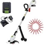 TRUTZHOLM Akku Rasentrimmer mit 20 V 2,0 Ah Akku & Ladeger&auml;t 2in1 Trimmer &