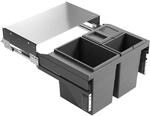Hailo Abfallsammler 3610961 | Cargo-Soft M&uuml;lleimer 3fach Einbau | Abfalleimer...