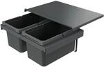 Naber 8013380 Abfallsammler Cox Stand-UP&reg; 250 S/600-2, anthrazit, 26 (2x13)...