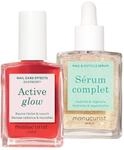 Manucurist Healthy Glow Duo Nagelpflege Set - Nagellack Active Glow Raspberry &
